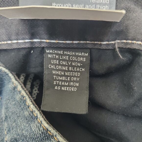 J. Ferrar Jeans Mens Distressed Wash Relaxed Straight Denim Barrier 42x30 NWT - Picture 13 of 16